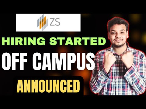 ZS Associates Biggest Hiring | OFF Campus Drive For 2025, 2024 Batch Hiring | Fresher Jobs