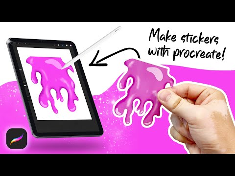 Make stickers using procreate iPad