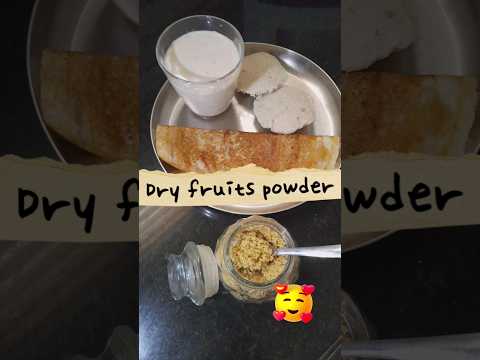 Dryfruits powder/healthy tiffin 😋🥛💪#shorts #ytshorts #viral #shortsfeed  #TastytreatsbyRoja