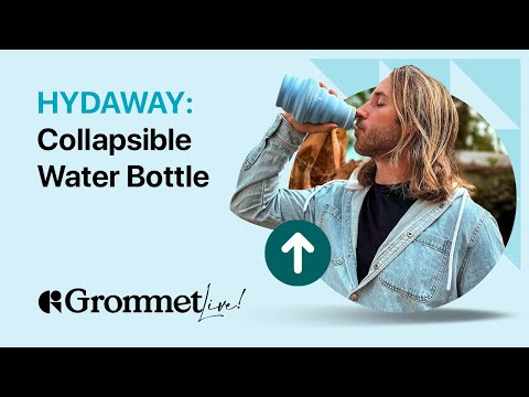 HYDAWAY Collapsible Travel-Friendly Water Bottle: Perfect for an Active Lifestyle | Grommet Live