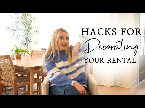 5 Tips to DECORATE Your Rental | Interior Design Hacks