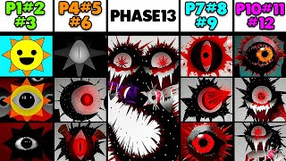 Phase 1 VS Phase 2 VS Phase 3 VS Phase 4 VS Phase 5 VS Phases 6-13 in Incredibox Sprunki!