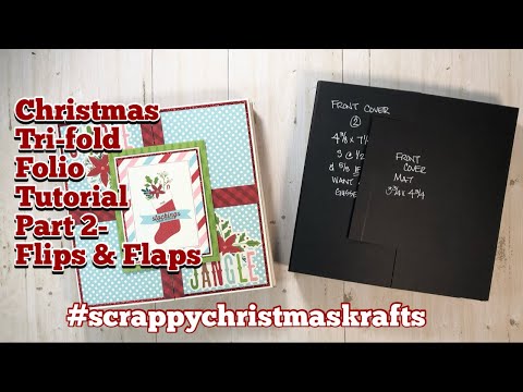 ChristmasTrifoldFolio-Tutorial Part2-collab w/​⁠​⁠@KarolinasKrafts​⁠​​⁠​⁠ #scrappychristmaskrafts