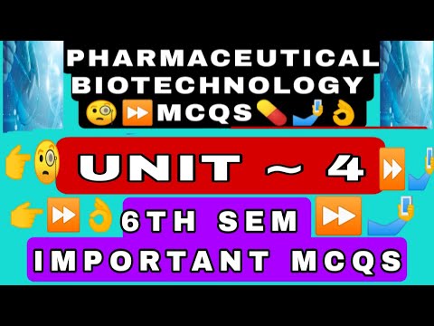 Biotechnology mcqs🤳👌 | Biotechnology 6th sem mcqs🧐⏩✅ | unit 4 @g-patrevisionclasses | exam mcqs