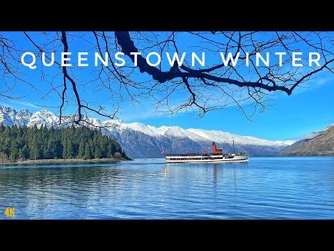 Queenstown Winter Walk 2024 4K | Town Centre | Otago South Island New Zealand Walking Tour 4K