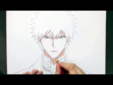 DESENHANDO O ICHIGO COM LÁPIS DO GOVERNO