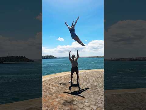 Fly 🕊️ Would you trust someone to catch you?! Grab someone and give this a try! #circus #fly #acro