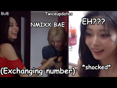 twice tzuyu accidentally gave her wrong number to nmixx bae *the profile is an old man*