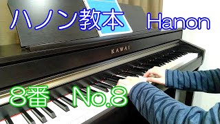 ハノン教本　8番／Hanon: The Virtuoso Pianist No.8【田畑仁愛】