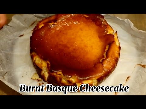 4 na sangkap sa pagluto ng masarap na Cake / Burnt Basque Cheesecake