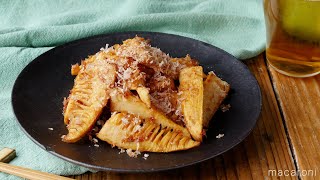 [Stir-fried bamboo shoot butter with soy sauce and dried bonito] Butter and rich! Easy to boil ♪