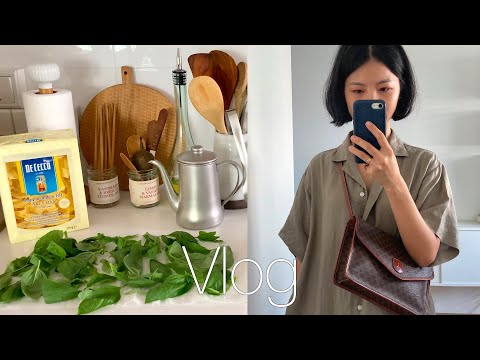 Vlog. How to make Fresh Basil Pesto | Plastic-free Scoop Wholefoods | Yeast Side Bakery | doo daily