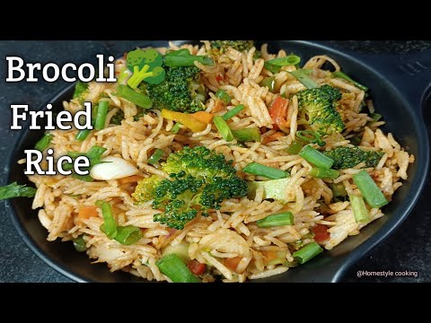 Brocoli fried Rice 🥦| Quick & Healthy Lunch Dinner Recipe | Veg Lunch Box idea's | Vegetable Rice |