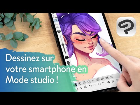 Dessinez sur votre smartphone ! Mode studio de CLIP STUDIO PAINT