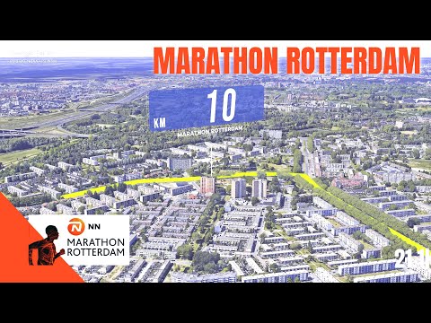 Marathon Rotterdam 2024 - Course / Route - Live