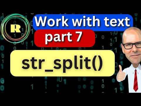 Manipulate text with the str_split() function in from the stringr package in R programming