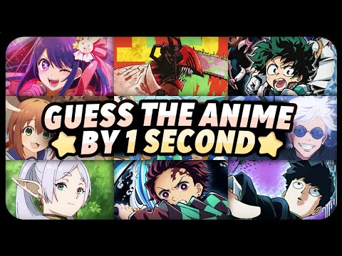 GUESS THE ANIME IN 1 SECOND | 50 Anime Openings