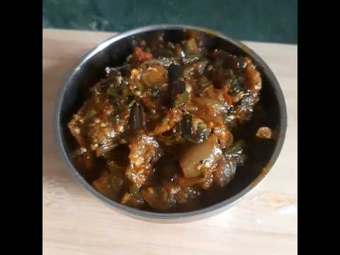 Baingan Palak Recipe #shorts #youtubeshorts #short #cooking #bainganrecipe