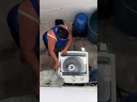 Mira lo que hace esta lavadora #viralvideo