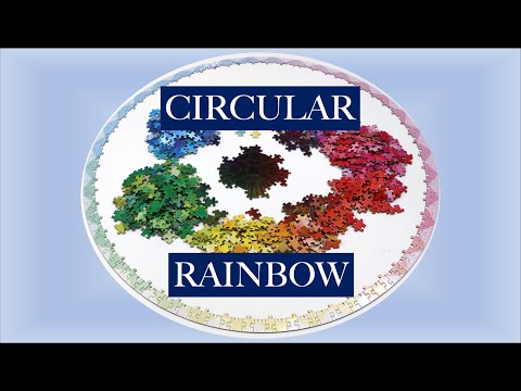 Circle Colour Gradient Jigsaw Puzzle - Blazing With Colour from Play Studio