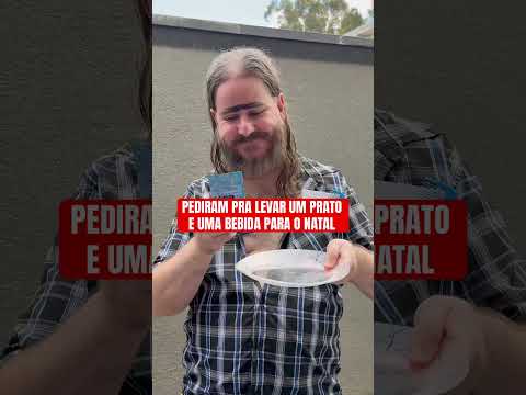 Chegando no Natal com um prato e uma bebida! 😂