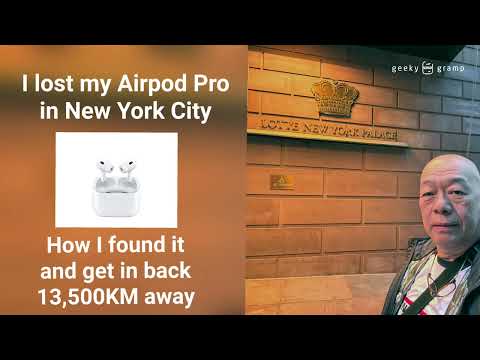 I lost my AIRPOD PRO in New York 13,500KM away But Got it Back!!!