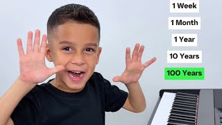 1 Second Vs 100 Years Of Piano... 🎹💀 - 6 Year Old Jelijah Diaz