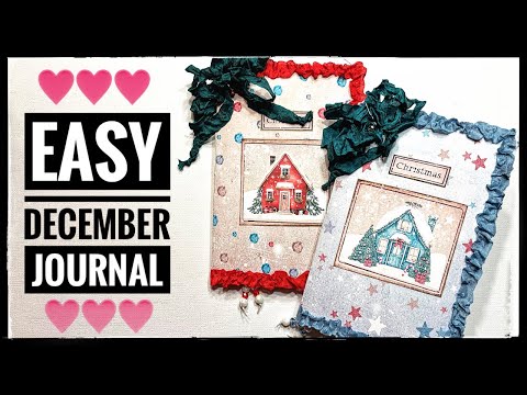 Journal Making - Easy December Journal - Tutorial