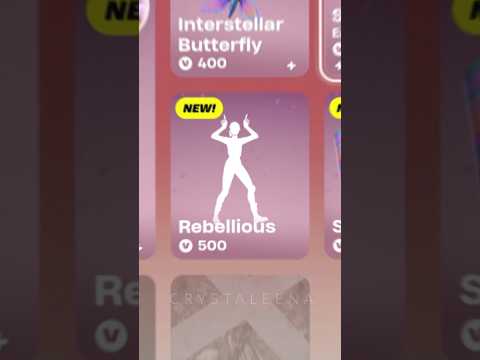 New “Rebellious” Dance is in the ite shop for 500 V-Bucks! #Fortnite #Crystaleena #legofortnite