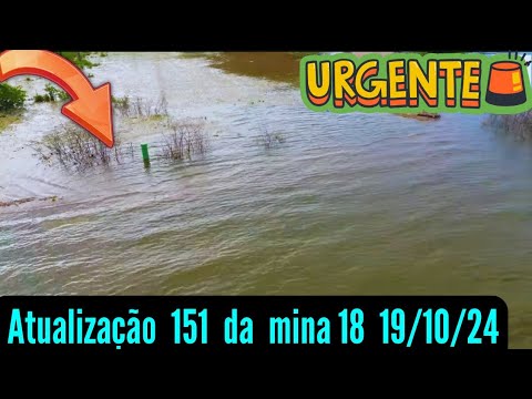 Atualização 151 da mina 18 da Braskem no Mutange | Maceió | Alagoas Brasil | visto de cima em 4K