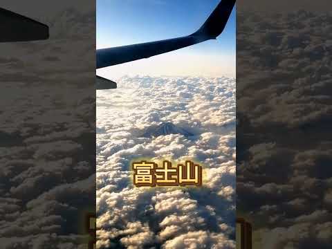 【富士山】飛行機から富士山を眺める　Mt.Fuji #富士山 #ひとり旅 #shorts