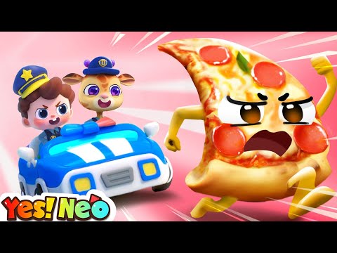 Police and Runaway Pizza | Sharing is Caring | Police Rescue | Nursery Rhyme & Kids Songs | Yes! Neo