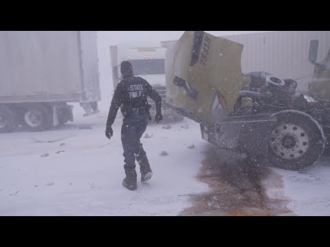 MICHIGAN Blizzard Insanity - Huge Blizzard - Massive Car Pileups - Bomb Cyclone 2022