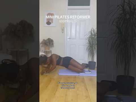 Mini Pilates reformer workouts | Temu #pilatesreformer #athomepilates #athomeworkout #coreworkout