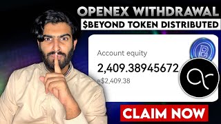 Openex Mining Token Withdrawal & Address Binding | $Beyond Token Withdrawal & Distribution #airdrop