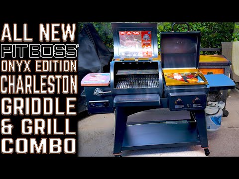 FIRST LOOK! THE ALL NEW PIT BOSS CHARLESTON GRILL GRIDDLE COMBO - ONYX EDITION! UNBOXING