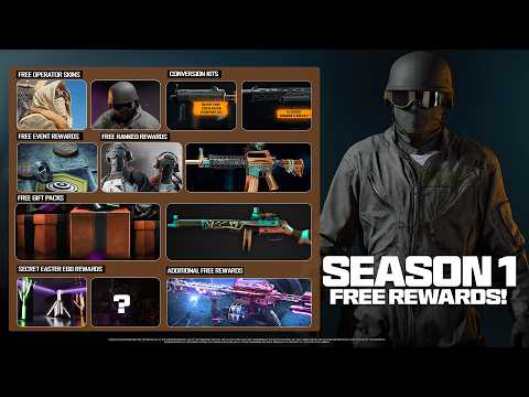 ALL 50+ FREE BO6 SEASON 1 REWARDS! (FREE Operators, Bundles, Camos, & MORE!) - Black Ops 6 Season 1