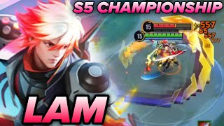 LAM "T-REX LEGEND SKIN" S5 CHAMPIONSHIP SEMIFINALS GAMEPLAY - HONOR OF KINGS