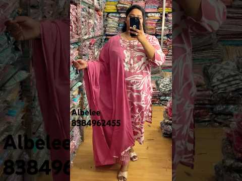 Pure Cotton Straight Kurti Pant dupatta size-38-46 #albelee #viral #trending #shorts #youtubeshorts