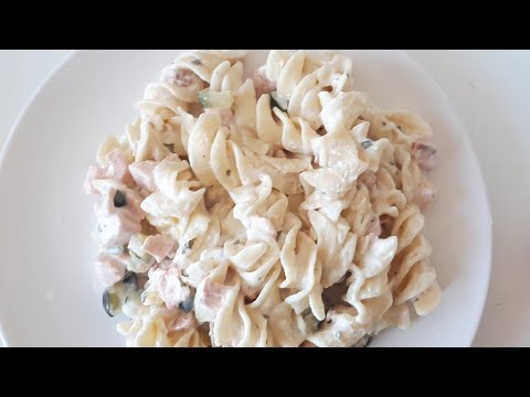 Repas étudiant gourmand : Pâtes au saumon et à la crème fraîche - Salmon and fresh cream pasta!!!