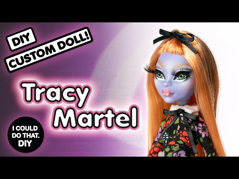 MONSTER HIGH REPAINT! DIY CUSTOM DOLL - TRACY MARTEL - CUSTOM JANE BOOLITTLE