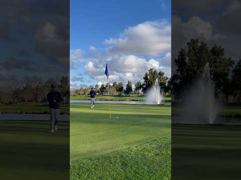 Hole vlog: lots of water makes par 4s tricky #golf #golfswing #practice #vlog