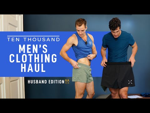 ULTIMATE men's gym shorts brand TEN THOUSAND | Clothing haul with my husband 🩳