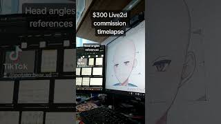 Animate a 300$ commission with me! #live2d #live2dcubism #vtuber #vtubermodel  #commission