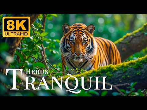 Tranquil Herds 8K ULTRA HD🐾Peaceful Animal Views With Relaxing Flute Tunes