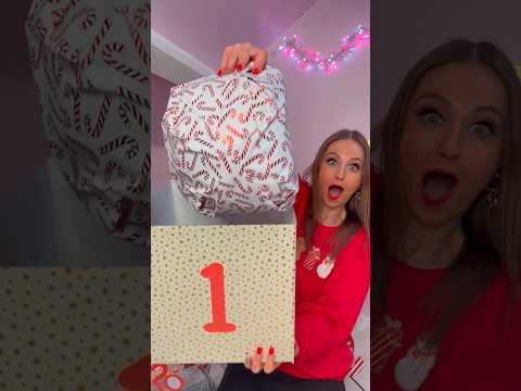 [ASMR] 12 Days of Xmas GIANT MYSTERY ADVENT CALENDAR - DAY 1!!🫢🎁 #Shorts