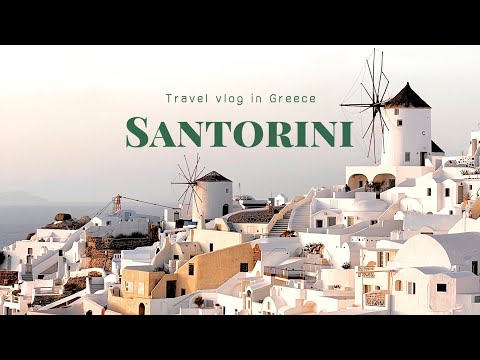 Santorini travel vlog - Greece｜Beautiful miracle island 🇬🇷