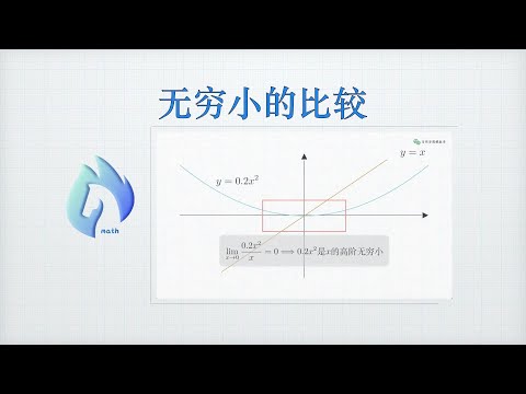 无穷小的比较｜马同学图解微积分｜微积分｜高等数学｜无穷小