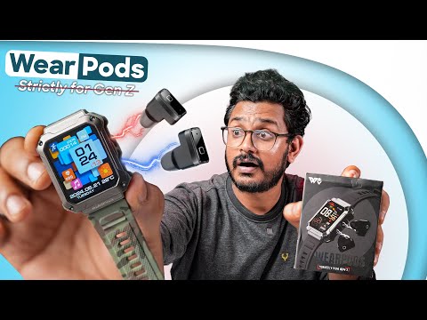 2 in 1 Smartwatch  in⚡️ಕನ್ನಡ || WatchOut WearPods  || GPS Fitness Tracker, Music Storage, HD Display