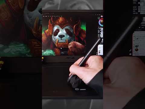 Painting a panda in Magma with UGEE M708